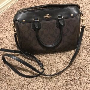 Coach satchel black/brown